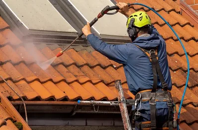 Démoussage et hydrofuge de toiture à Feuguerolles-Bully